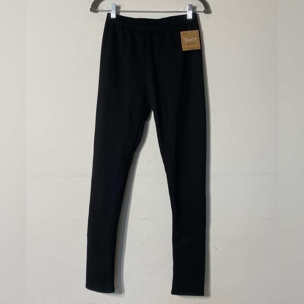 😍2/$20 NWT Just Cozy Sz M/L Black Lined Leggings